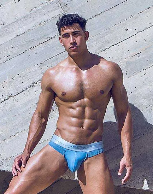2EROS Jockstraps^Aktiv Boreas Jockstrap Underwear-Faded Denim