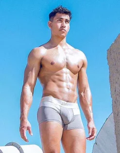 2EROS Active Underwear^Aktiv Boreas Trunk Underwear-String Brown