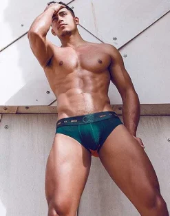 2EROS Active Underwear^Aktiv Nrg Brief Underwear-Green
