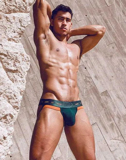 2EROS Active Underwear^Aktiv Nrg Jockstrap Underwear-Green