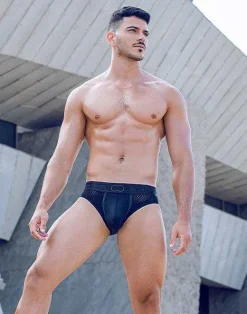 2EROS Briefs^Aktiv Pegasus Brief Underwear-Black/Green