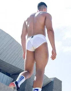 2EROS Briefs^Aktiv Pegasus Brief Underwear-White/Tan