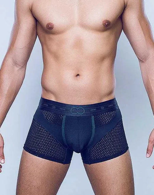 2EROS Trunks^Aktiv Pegasus Trunk Underwear-Black/Green