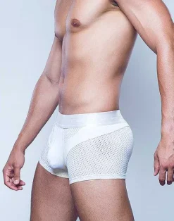 2EROS Active Underwear^Aktiv Pegasus Trunk Underwear-White/Tan