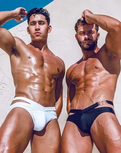 2EROS Swimwear^Blk Double Strap Swim-Black
