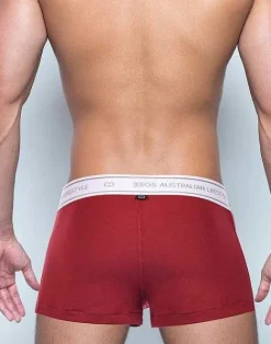 2EROS Loungewear^Bx20 Core Boxer Shorts-Cabernet