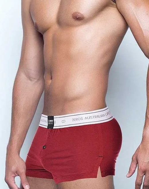 2EROS Loungewear^Bx20 Core Boxer Shorts-Cabernet