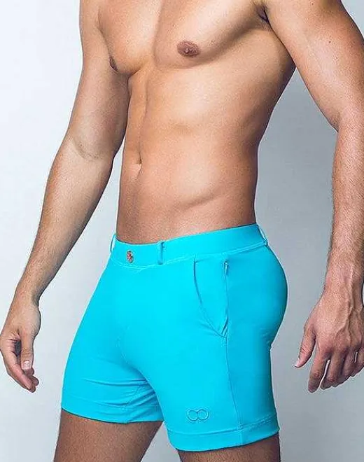 2EROS Sustainable Beachwear^S60 Bondi (Series 3) Shorts-Aqua
