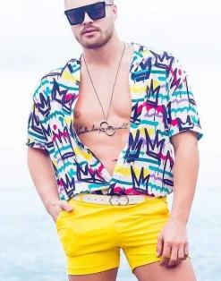 2EROS Sustainable Beachwear^S60 Bondi (Series 2) Shorts-Gold