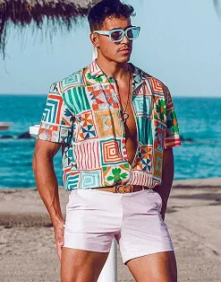 2EROS Sustainable Beachwear^S60 Bondi (Series 3) Shorts-Pastel Pink