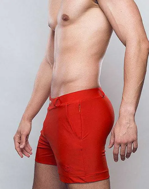 2EROS Sustainable Beachwear^S60 Bondi (Series 3) Shorts-Rust