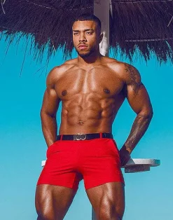 2EROS Sustainable Beachwear^S60 Bondi (Series 3) Shorts-Rust