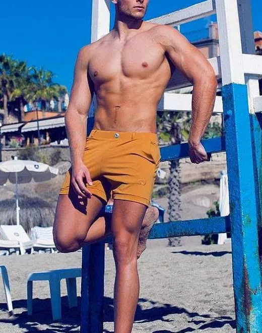 2EROS Beach Shorts^S60 Bondi Shorts-Almond
