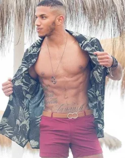 2EROS Beach Shorts^S60 Bondi Shorts-Cabernet