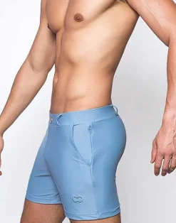 2EROS Sustainable Beachwear^S60 Bondi Shorts-Faded Denim (Series 3)