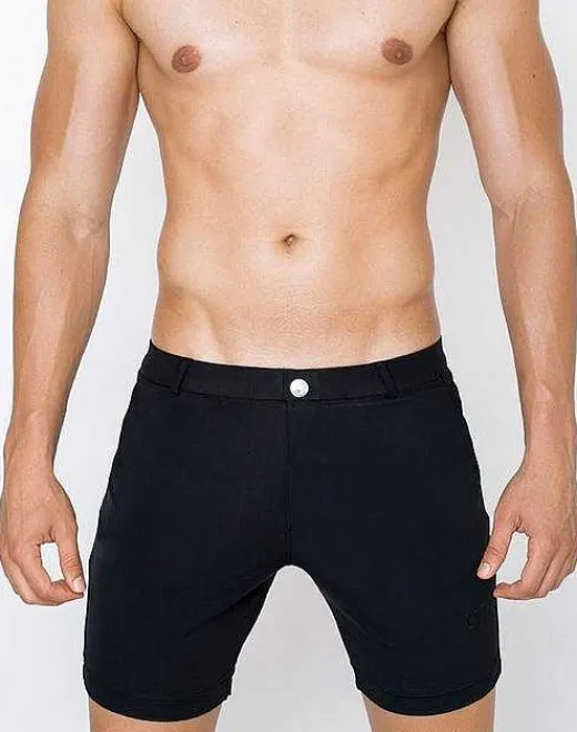 2EROS Beach Shorts^S61 Long Bondi Shorts-Black