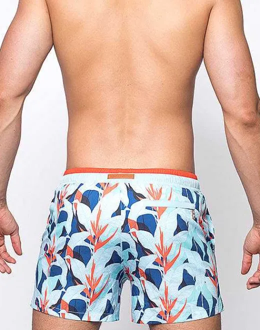 2EROS Sustainable Beachwear^S70 Print Shorts-Caribbean Twist