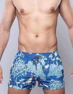 2EROS Beach Shorts^S50 Print Shorts-Orient Dream