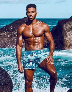 2EROS Sustainable Beachwear^S50 Print Shorts-Orient Dream