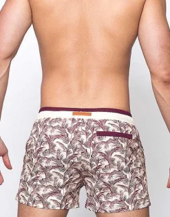 2EROS Sustainable Beachwear^S70 Print Shorts-Pastel Hawaii
