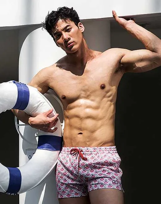 2EROS Beach Shorts^S50 Print Shorts-Shelby