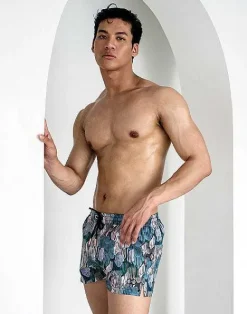 2EROS Sustainable Beachwear^S50 Print Shorts-Torch