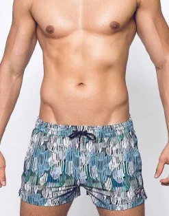 2EROS Beach Shorts^S50 Print Shorts-Torch