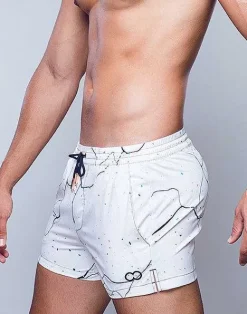 2EROS Sustainable Beachwear^S50 Print Swimshorts-Marble