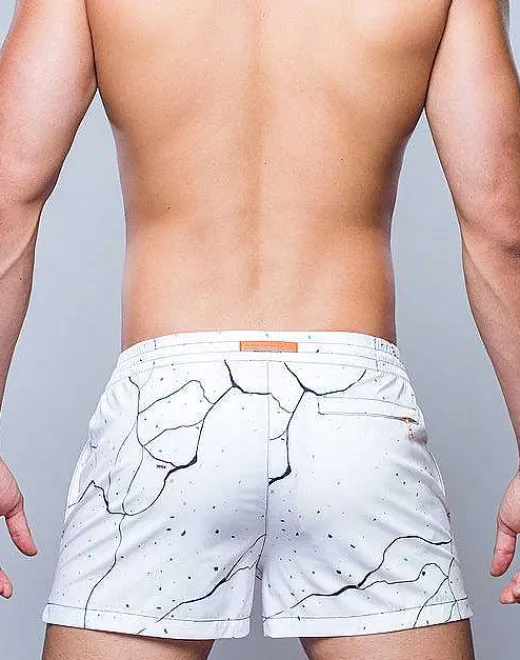 2EROS Beach Shorts^S50 Print Swimshorts-Marble