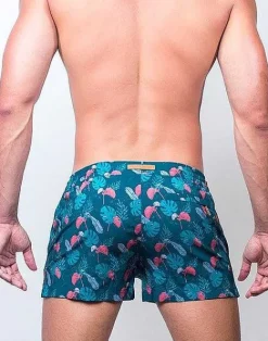 2EROS Beach Shorts^S50 Print Swimshorts-Monstera