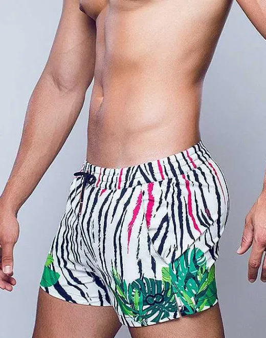 2EROS Sustainable Beachwear^S50 Print Swimshorts-Siberian