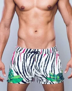2EROS Sustainable Beachwear^S50 Print Swimshorts-Siberian