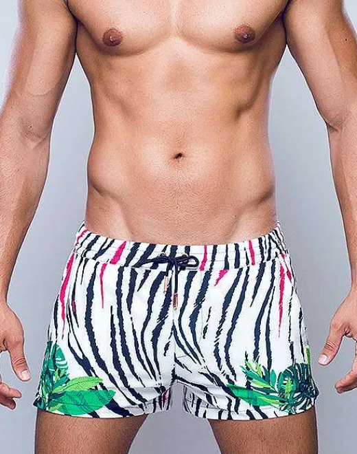 2EROS Sustainable Beachwear^S50 Print Swimshorts-Siberian