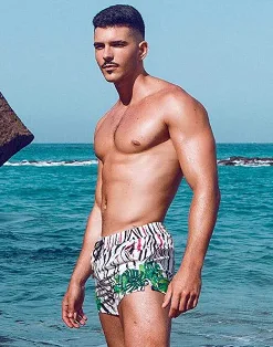 2EROS Beach Shorts^S50 Print Swimshorts-Siberian