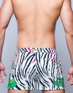 2EROS Beach Shorts^S50 Print Swimshorts-Siberian