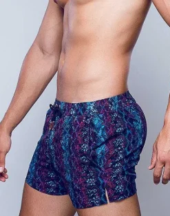 2EROS Beach Shorts^S50 Print Swimshorts-Viper