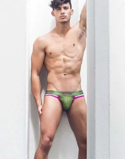 2EROS Active Underwear^U93 Aeolus Jockstrap Underwear-Green Gale