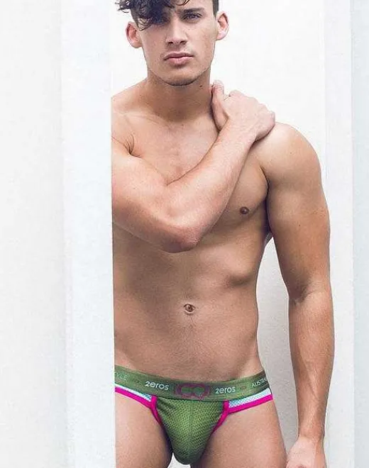 2EROS Jockstraps^U93 Aeolus Jockstrap Underwear-Green Gale