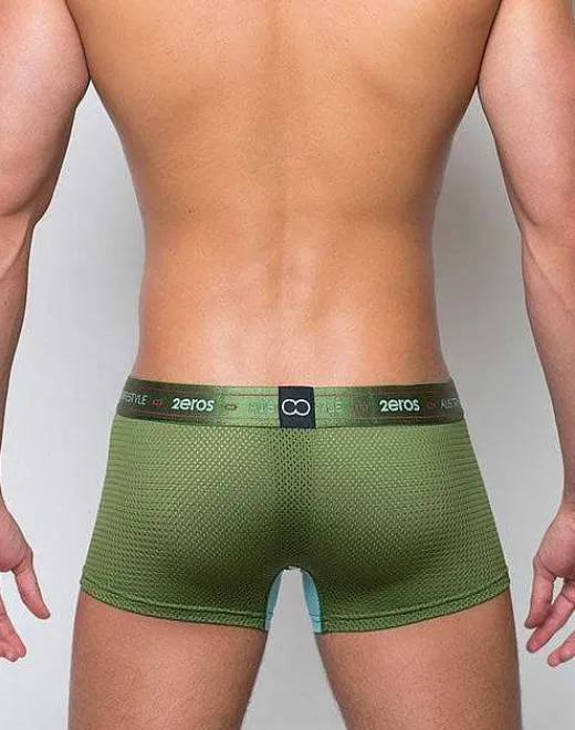 2EROS Trunks^U31 Aeolus Trunk Underwear-Green Gale