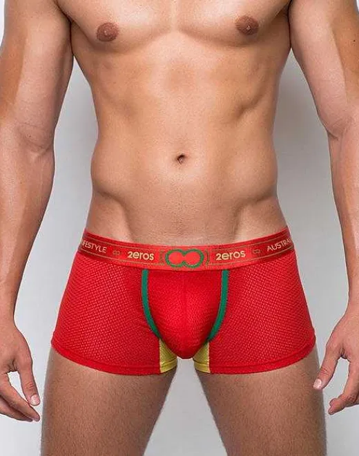 2EROS Trunks^U31 Aeolus Trunk Underwear-Red Tempest