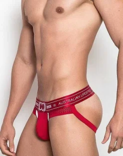 2EROS Jockstraps^U93 Apollo Jockstrap Underwear-Solar Red
