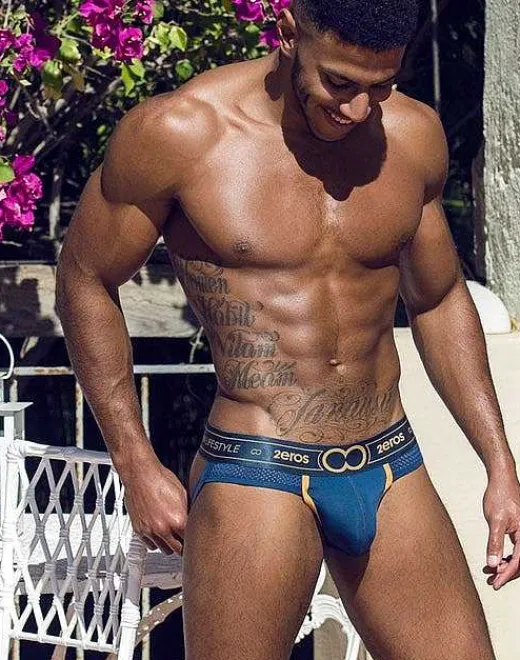 2EROS Jockstraps^U92 Nyx Jockstrap Underwear-Dark Ocean