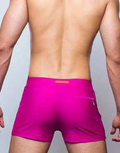 2EROS Sustainable Beachwear^V60 Bondi (Series 2) Swim Trunks-Fuchsia Red