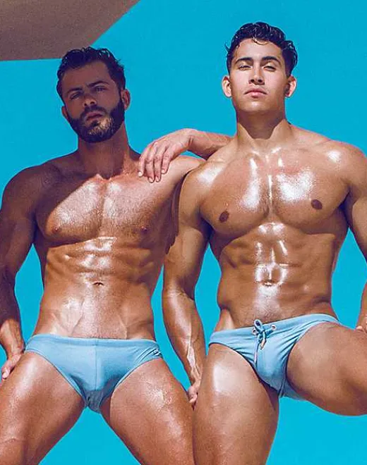 2EROS Sustainable Beachwear^V10 Core Swimwear (Series 2)-Faded Denim