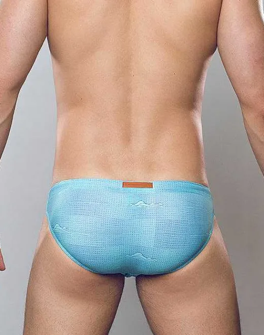 2EROS Sustainable Beachwear^V20 Print Swim Brief-Nautica Green