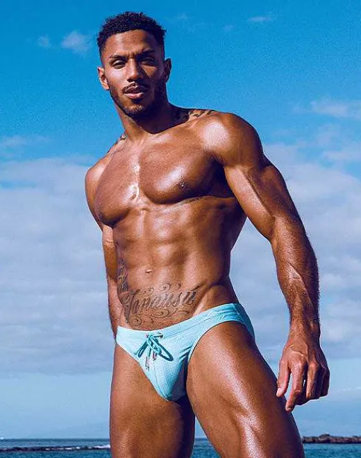 2EROS Sustainable Beachwear^V20 Print Swim Brief-Nautica Green
