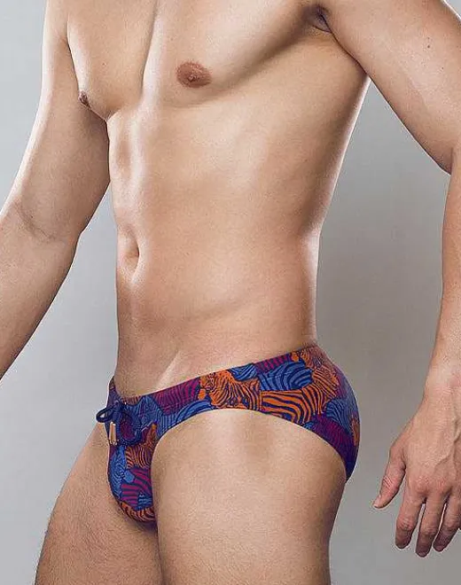 2EROS Swimwear^V20 Print Swim Brief-Stallion Navy