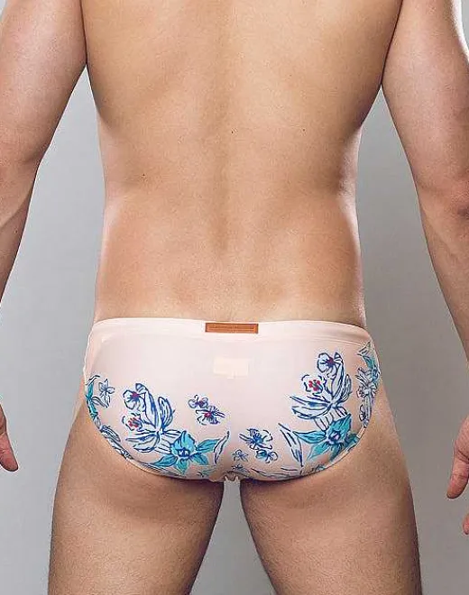 2EROS Swimwear^V20 Print Swim Brief-Tahiti Peach