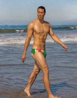 2EROS Sustainable Beachwear^V10 Print Swimwear-Fleur