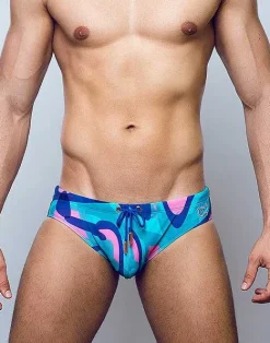 2EROS Swimwear^V10 Print Swimwear-Kai Blue